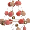 Intratuin Weihnachtsdeko Windspiel rosa 65 x 30 x 30 cm