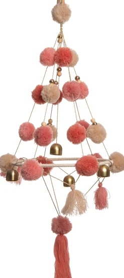 Intratuin Weihnachtsdeko Windspiel rosa 65 x 30 x 30 cm