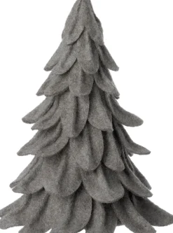 Intratuin Weihnachtsdeko Baum Mae grau D 17 H 22 cm