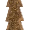 Intratuin Weihnachtsdeko Baum natur / gold 16 x 10 x 54 cm