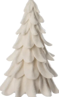 Intratuin Weihnachtsdeko Baum Mae weiß D 17 H 22 cm