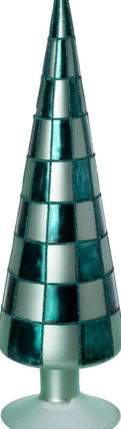 Intratuin Weihnachtsdeko Baum Cross grün D 9 H 29 cm