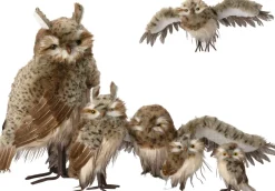 Intratuin Weihnachtsdeko Eule braun 33 x 8 x 17 cm