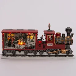 Intratuin Weihnachtsdorf Miniatur-Eisenbahn (animiert) 56 x 16 x 27 cm