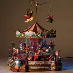 Intratuin Weihnachtsdorf Karussell 31 x 27 x 32 cm