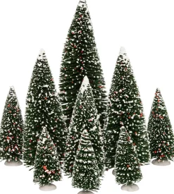 Intratuin Weihnachtsdorf Deko-Tannenbäume mit Schnee 9 St.