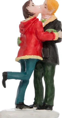 Intratuin Weihnachtsdorf Figur Küssendes Pärchen 3 x 2 x 6,5 cm