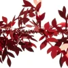 Intratuin Weihnachtsgirlande mit Glyzinienblättern rot 200 cm