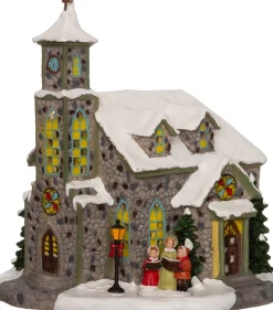 Intratuin Weihnachtshäuschen Kirche mit Chor 24 x 14 x 24,5 cm