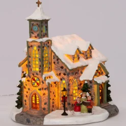 Intratuin Weihnachtshäuschen Kirche mit Chor 24 x 14 x 24,5 cm