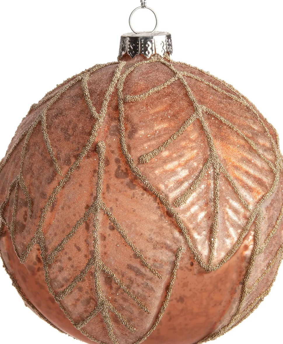 Intratuin Weihnachtskugel Cyntia kupfer D 10 H 10 cm