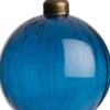 Intratuin Weihnachtskugel Lourdes Linien blau D 8 cm