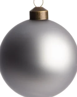 Intratuin Weihnachtskugel Dax blaugrau matt D 8 cm