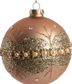 Intratuin Weihnachtskugel Tammy rosa D 8 H 8 cm