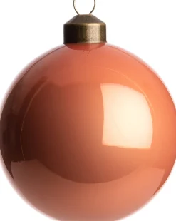 Intratuin Weihnachtskugel Belfort orange glänzend D 8 cm