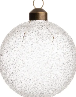 Intratuin Weihnachtskugel Bristol Sprenkel transparent D 8 cm