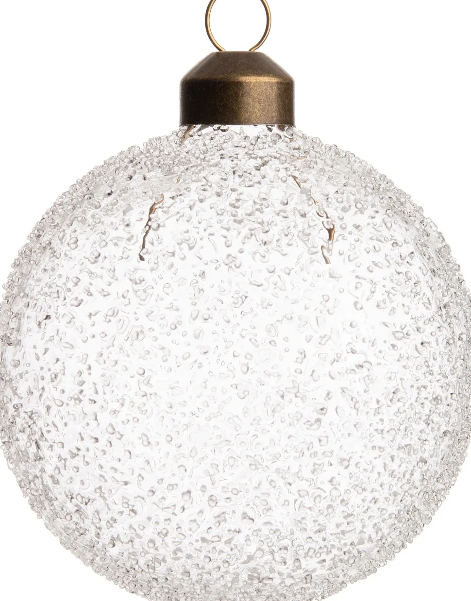 Intratuin Weihnachtskugel Bristol Sprenkel transparent D 8 cm