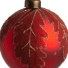 Intratuin Weihnachtskugel Olivet rot D 8 cm