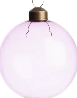 Intratuin Weihnachtskugel Autun violett transparent D 8 cm