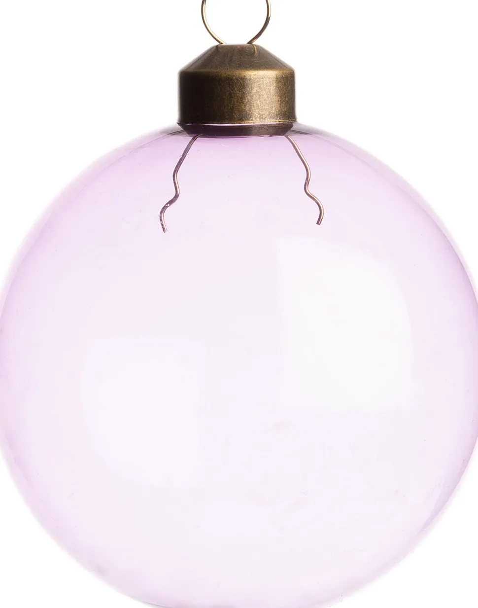 Intratuin Weihnachtskugel Autun violett transparent D 8 cm