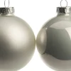 Intratuin Weihnachtskugeln weiß matt und glänzend D 7 cm 8 St.