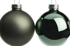 Intratuin Weihnachtskugeln grün matt und glänzend D 6 cm 10 St.