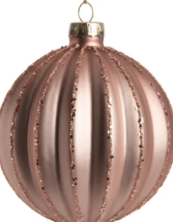 Intratuin Weihnachtskugel Roxie rosa D 8 H 8 cm