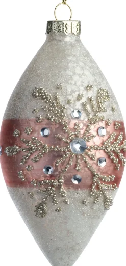 Intratuin Weihnachtskugel Callum rosa D 6 H 12 cm