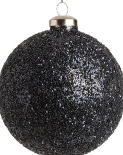 Intratuin Weihnachtskugel Kimber schwarz D 10 H 10 cm