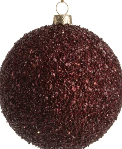 Intratuin Weihnachtskugel Isa D 8 cm bordeaux