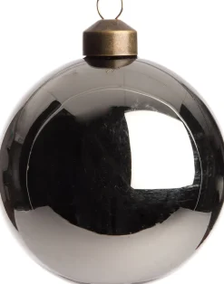 Intratuin Weihnachtskugel Dax grau glänzend D 8 cm
