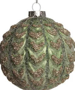 Intratuin Weihnachtskugel Billi gold / grün D 8 H 8 cm