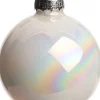 Intratuin Weihnachtskugeln perlweiß matt und glänzend D 8 cm 6 St.