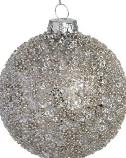 Intratuin Weihnachtskugel Bunclody silber D 8 cm