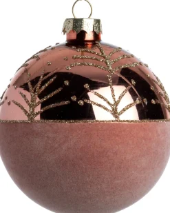Intratuin Weihnachtskugel Ampthill rosa D 8 cm