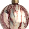 Intratuin Weihnachtskugel Dunquin weiß / bordeaux D 8 cm