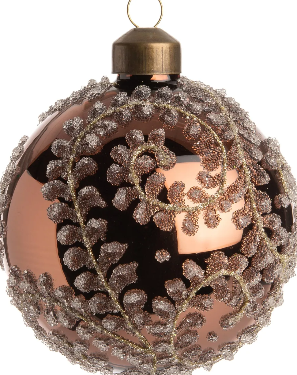 Intratuin Weihnachtskugel April glänzend bronze D 8 cm