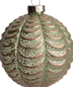 Intratuin Weihnachtskugeln Brassy rosa/grün D 10