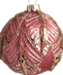 Intratuin Weihnachtskugel Artemare rosa D 8 cm