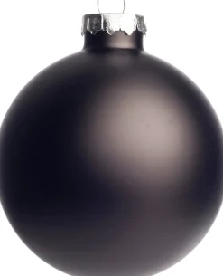 Intratuin Weihnachtskugeln Glas schwarz matt und glänzend D 7 cm 8 St.