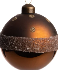 Intratuin Weihnachtskugel Rennes braun D 8 cm
