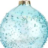Intratuin Weihnachtskugel Audry blau D 8 H 8 cm
