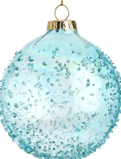 Intratuin Weihnachtskugel Audry blau D 8 H 8 cm