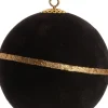 Intratuin Weihnachtskugel Faie mit Streifen schwarz D 10 cm