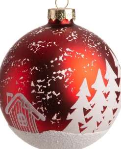 Intratuin Weihnachtskugeln Rioux rot D 8 cm