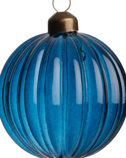 Intratuin Weihnachtskugel Melle blau D 8 cm
