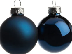 Intratuin Weihnachtskugeln blau matt und glänzend D 3,5 cm 16 St.