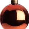 Intratuin Weihnachtskugel Belfort dunkelorange glänzend D 8 cm