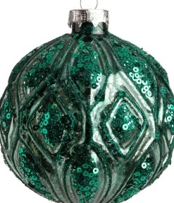 Intratuin Weihnachtskugeln Clam grün D 8 cm