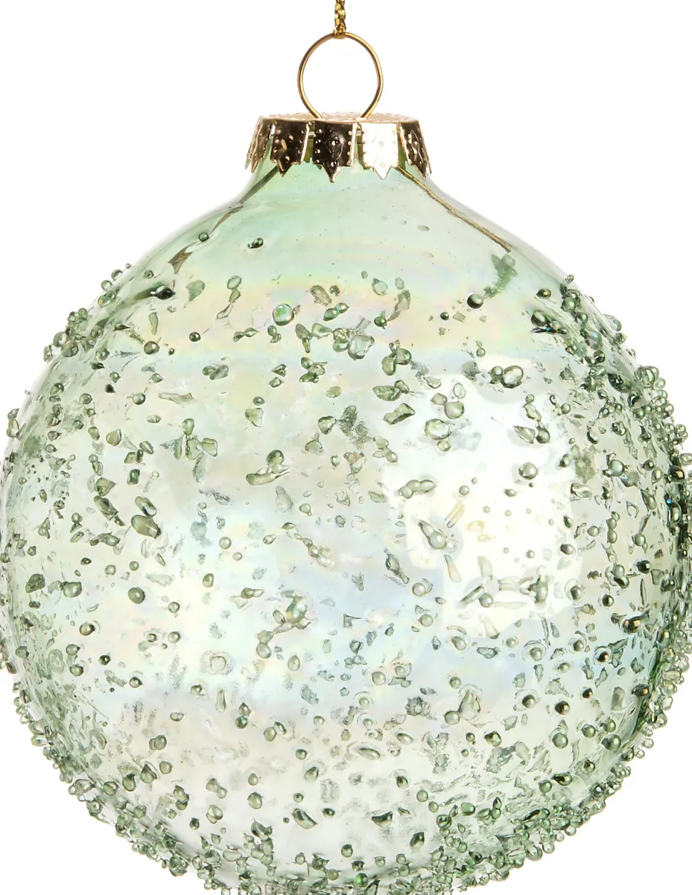 Intratuin Weihnachtskugel Audry grün D 8 H 8 cm